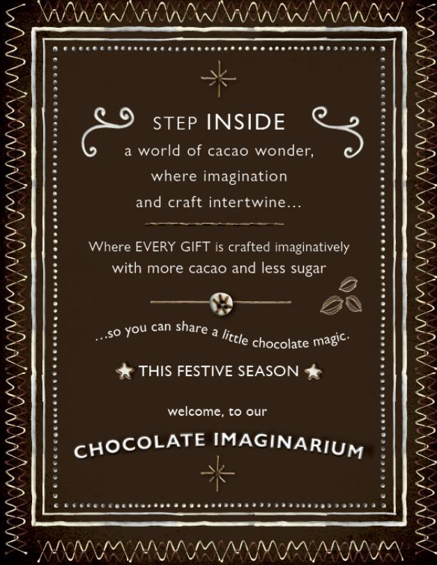 Hotel Chocolat Christmas Launch to our Chocolate Imaginarium